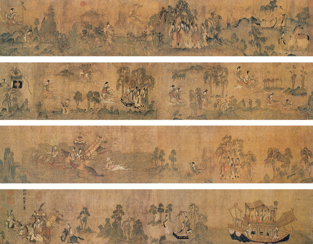 Gu Kaizhi 顾恺之 Ode to the Goddess of the Luo River 《洛神赋图》(copy) 21x573
The Image Colour in Chinese Painting