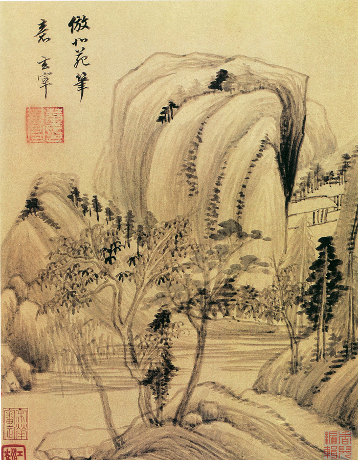 The Image Colour in Chinese Painting
Dong Qichang, Mountain and water 《山水》 21.2x13